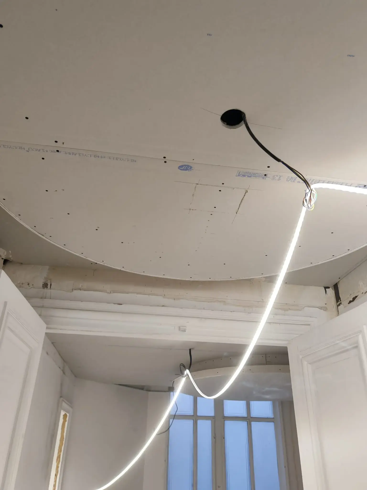 Rénovation intérieure d'appartement, doublage, cloison et faux plafond